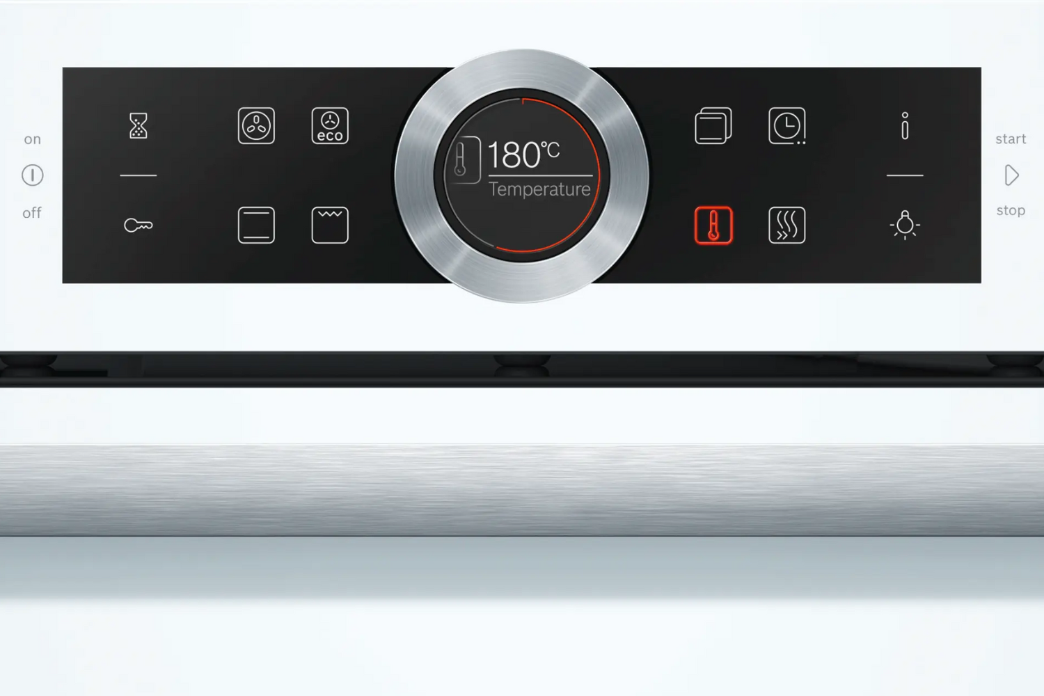 Lò nướng Bosch HBG634BW1 được trang bị bảng điều khiển cảm ứng TFT hiện đại