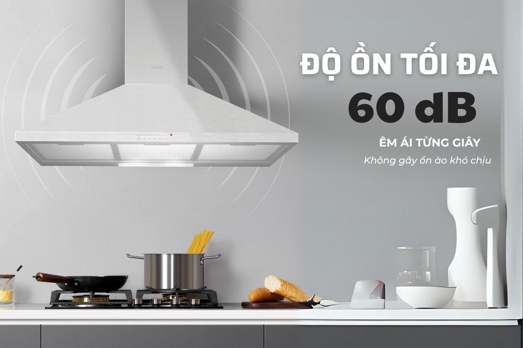 Hút theo chu vi đường viền, độ ồn thấp