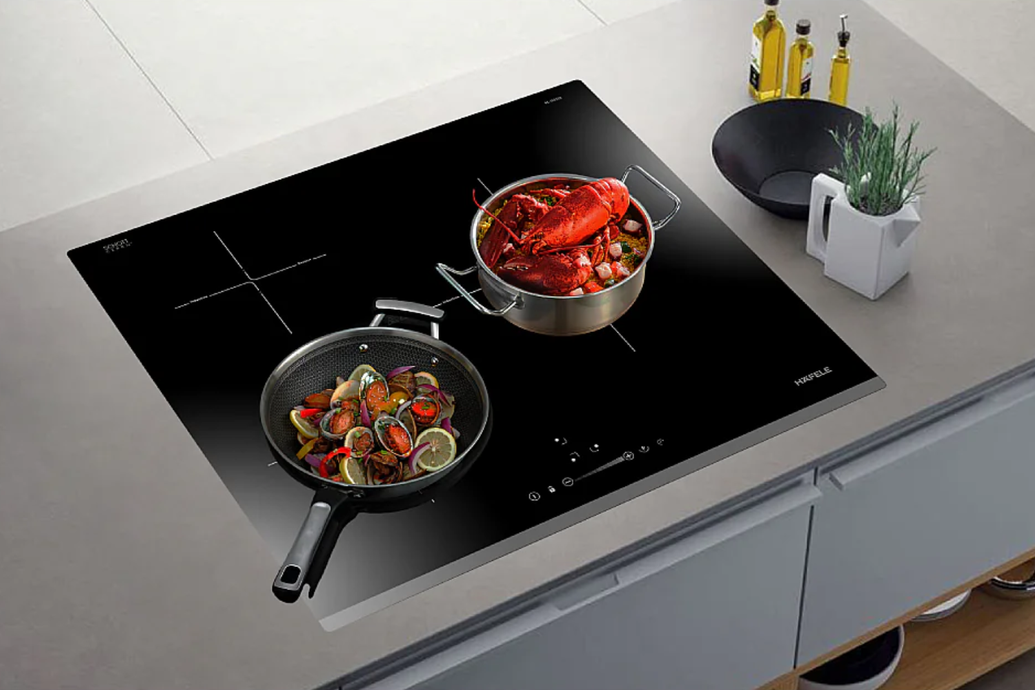 Các dòng bếp điện từ Hafele mang đậm phong cách tối giản, thanh lịch và đậm chất Đức