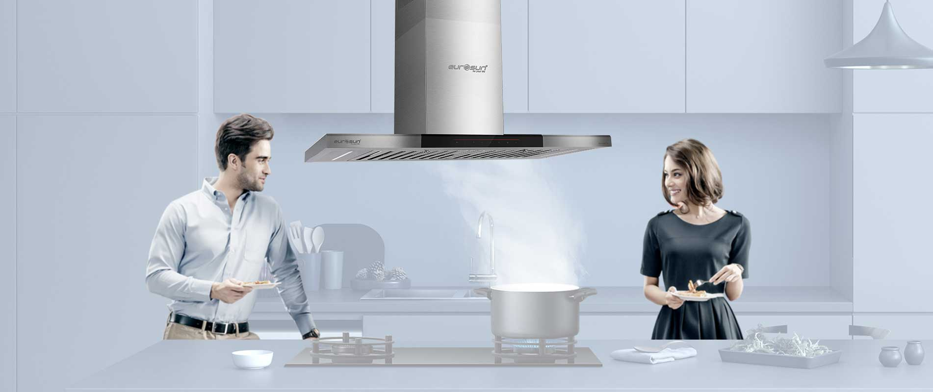 Máy hút mùi gắn tường Eurosun EH-90AF76 | 90 cm