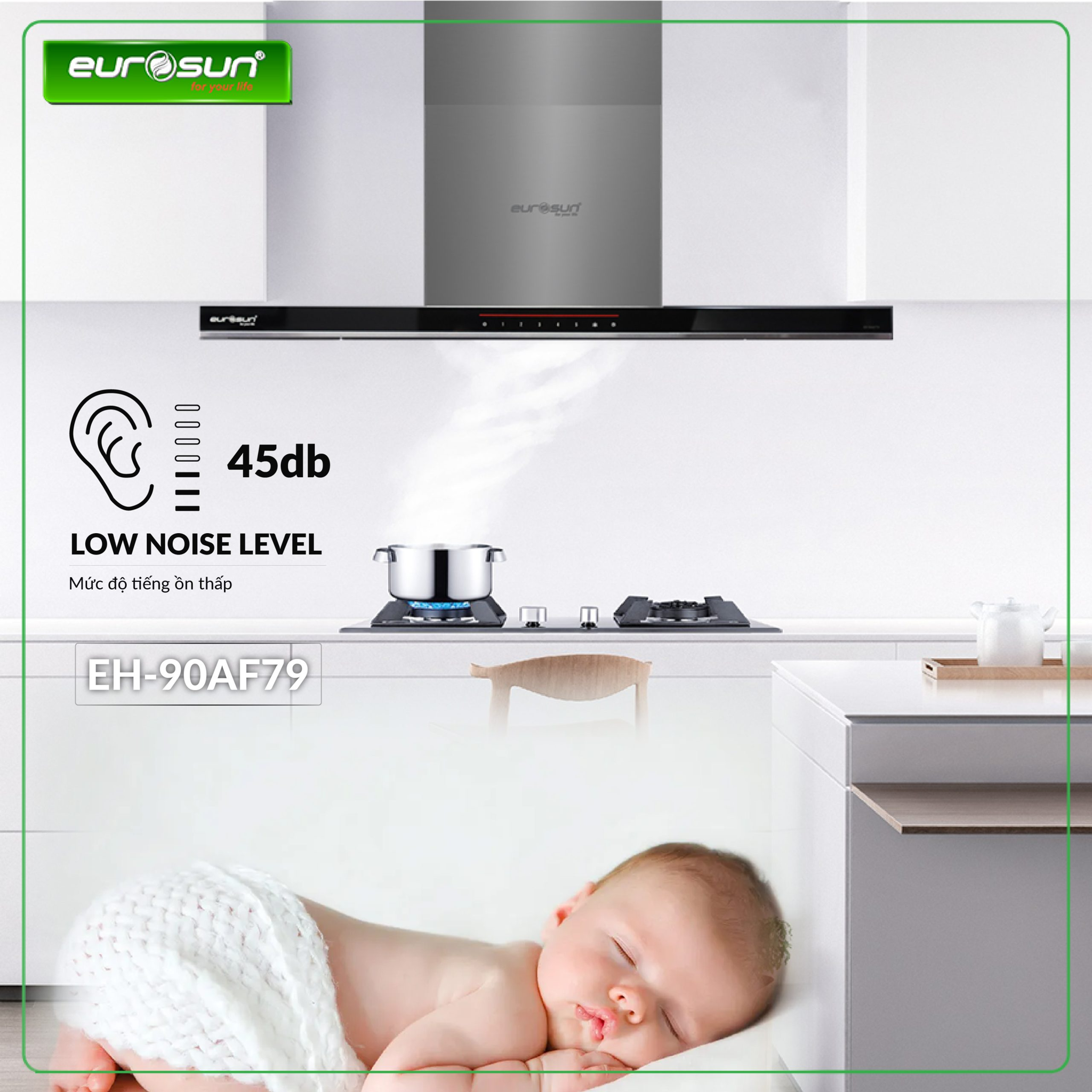 Công Suất Hút Cực Mạnh, Làm Sạch Khói Mùi Chỉ Trong Tích Tắc