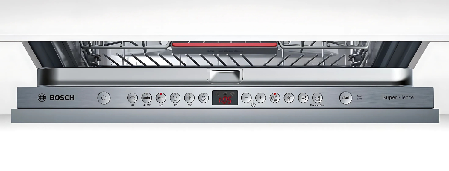 Máy rửa bát âm tủ Bosch SMV46MX03E tích hợp 6 chương trình rửa đa dạng và 3 tùy chọn bổ sung