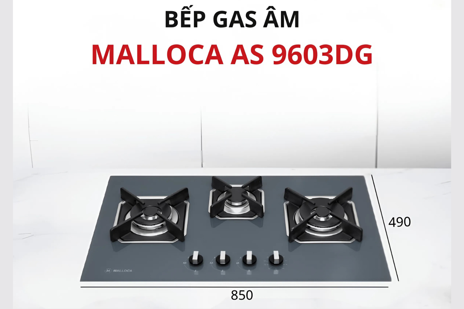 Malloca AS 9603DG có kích thước bề ngang lên đến 850mm