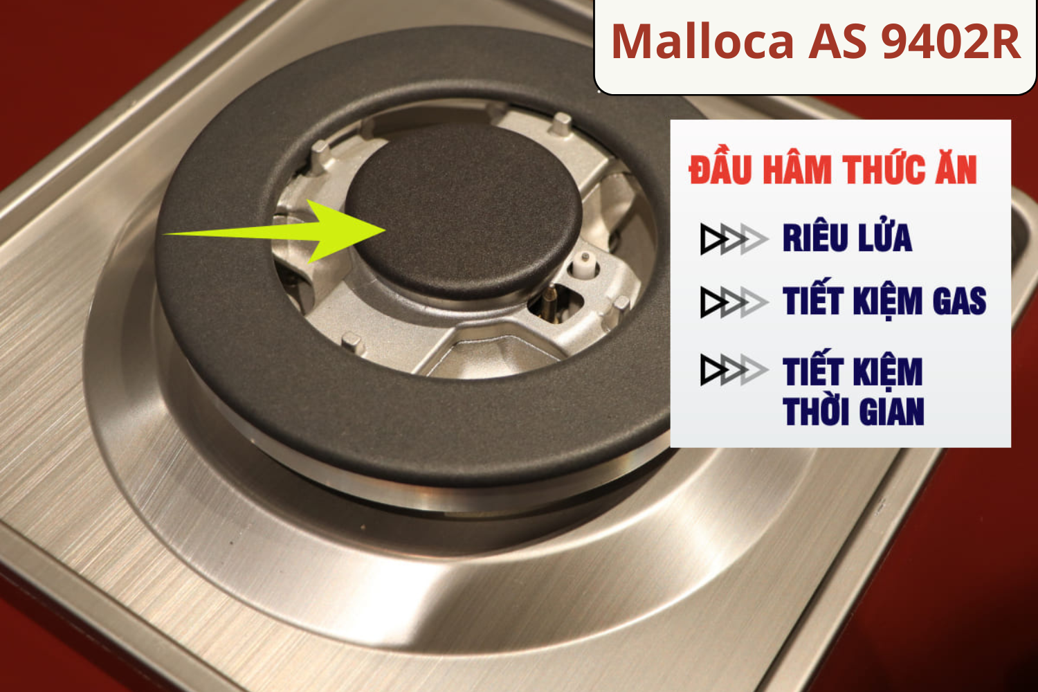 Malloca AS 9402R có đầu hâm