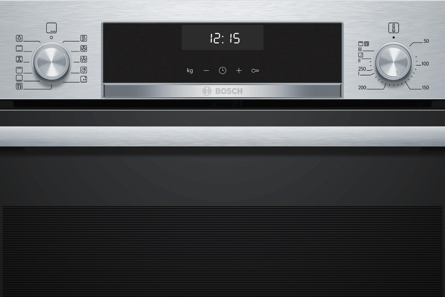 Bảng điều khiển của Bosch HBG5575S0A được thiết kế theo phong cách tối giản