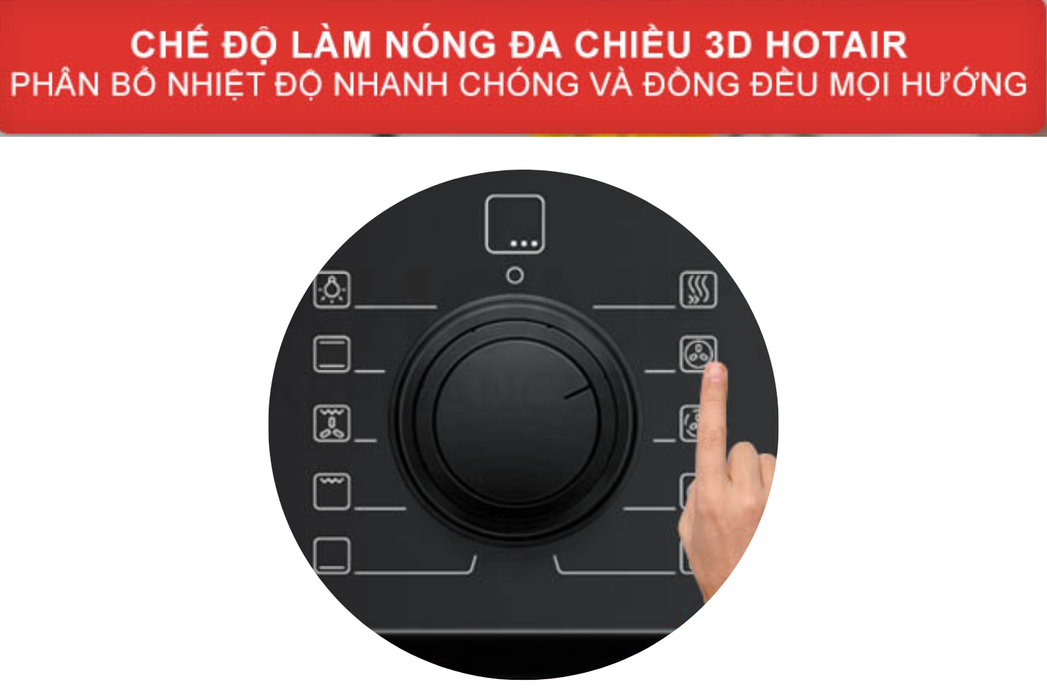 Lò nướng Bosch HBA5360BL0K sở hữu công nghệ 3D Hot Air nướng tiên tiến