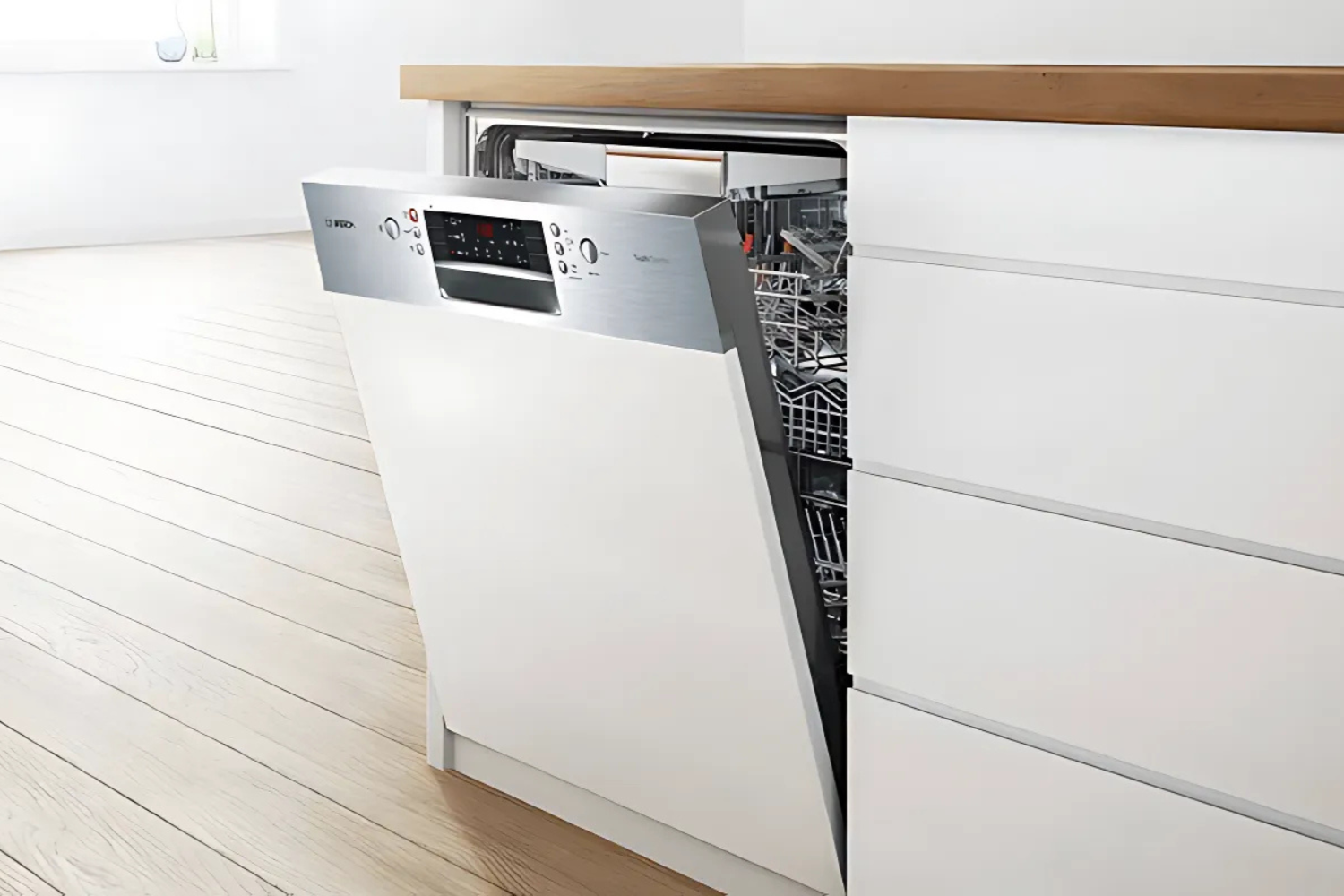 Hé cửa tự động sau khi rửa