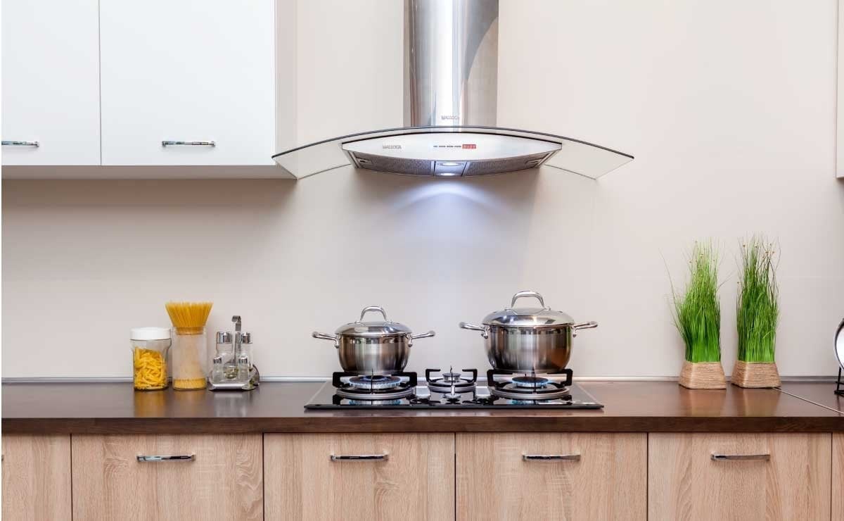 Máy hút mùi kính cong / kính phẳng