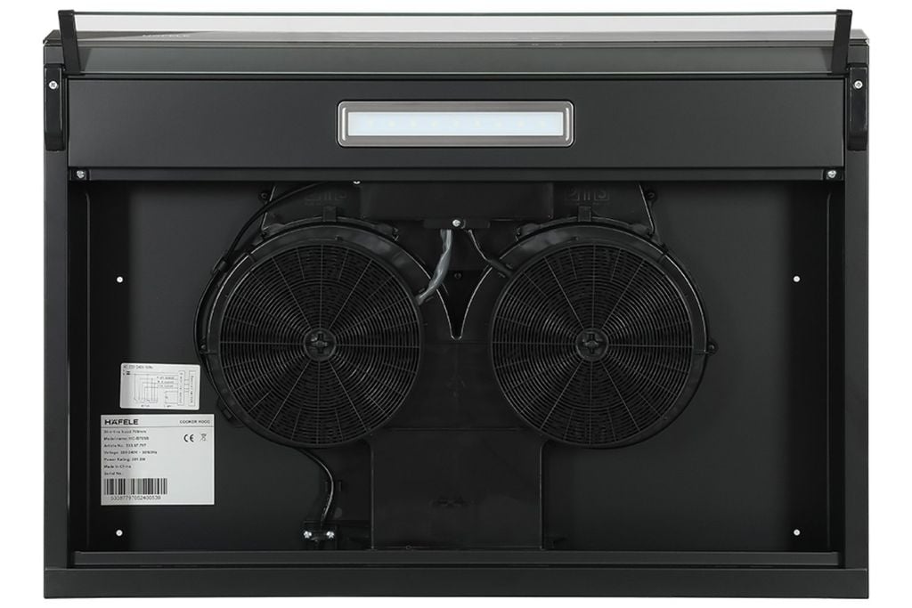 Các dòng máy hút mùi Hafele trang bị động cơ quạt hút công suất lớn, vận hành êm