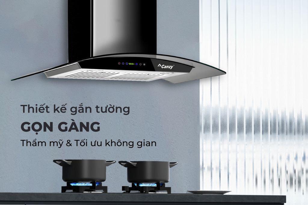 Thiết kế gắn tường gọn gàng sang trọng