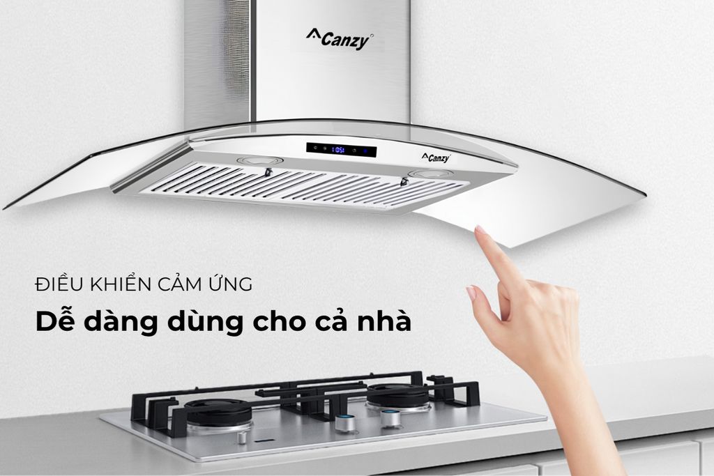 Các dòng máy hút mùi kính cong đều tích hợp nhiều tính năng tiện lợi