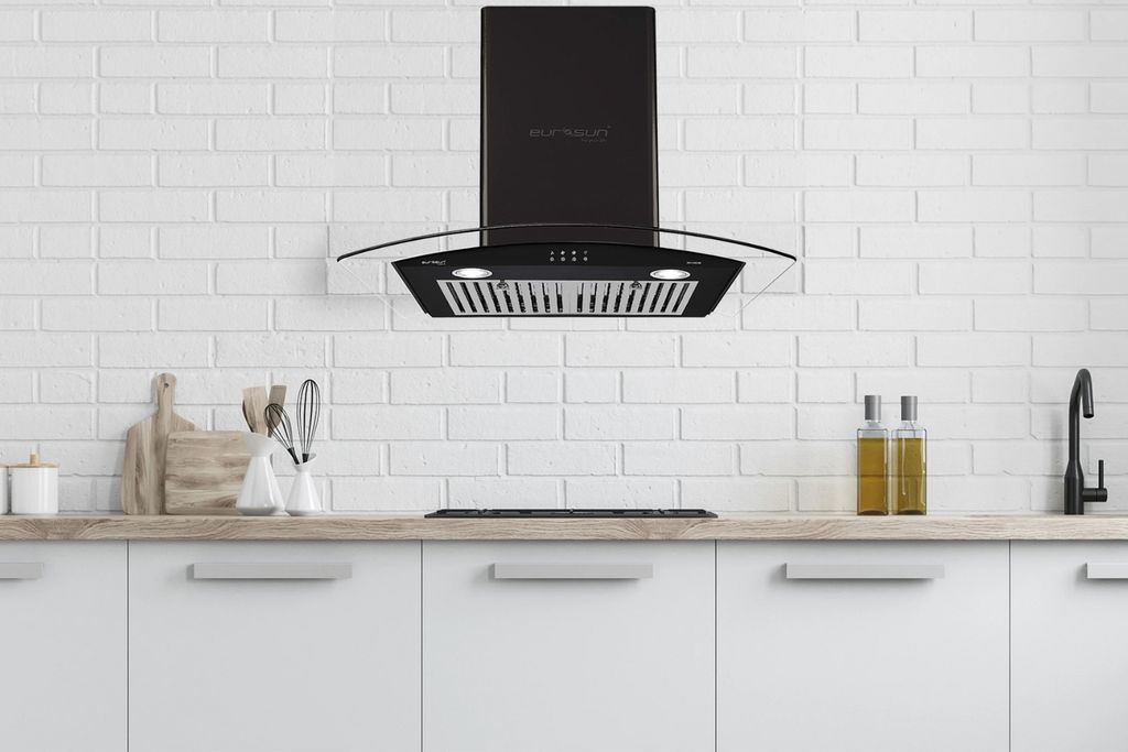 Máy hút mùi kính cong Eurosun