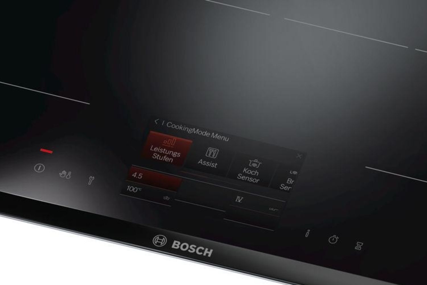 màn hình cảm ứng TFT hiện đại của bếp từ Bosch PXY601JW1E