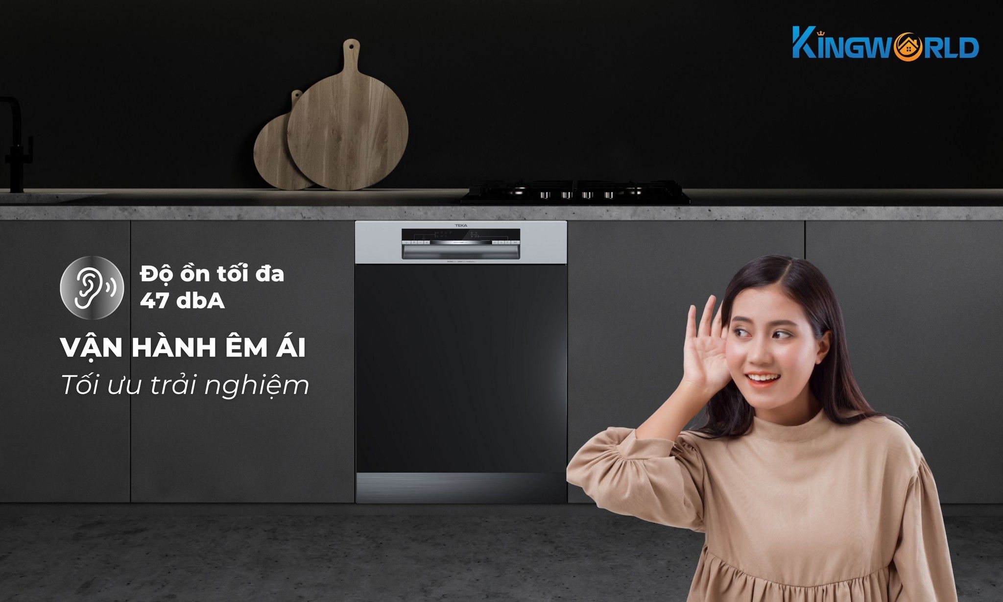 Teka DSI 46750 SS 114270011 độ ồn chỉ 47 dB