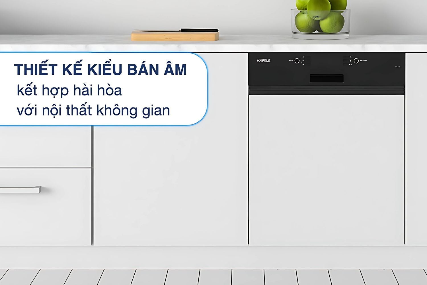 Hafele – Thiết kế lắp âm hoà hợp với nội thất không gian