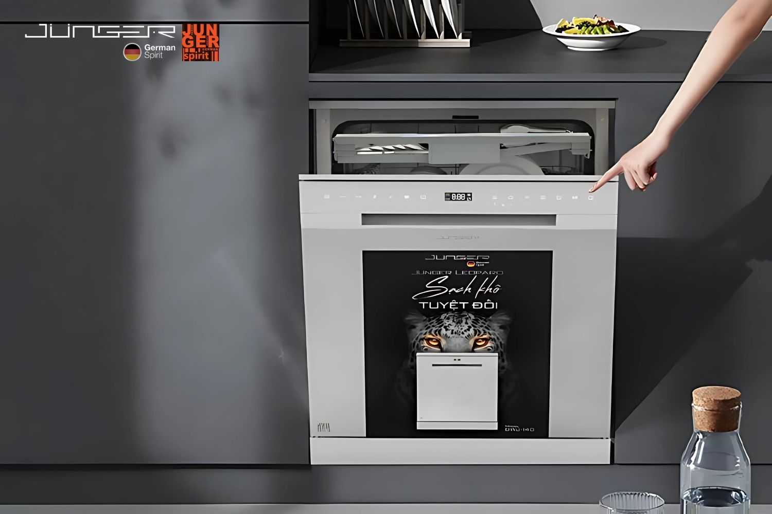 Junger - Thương hiệu mới trong ngành máy rửa bát bán âm