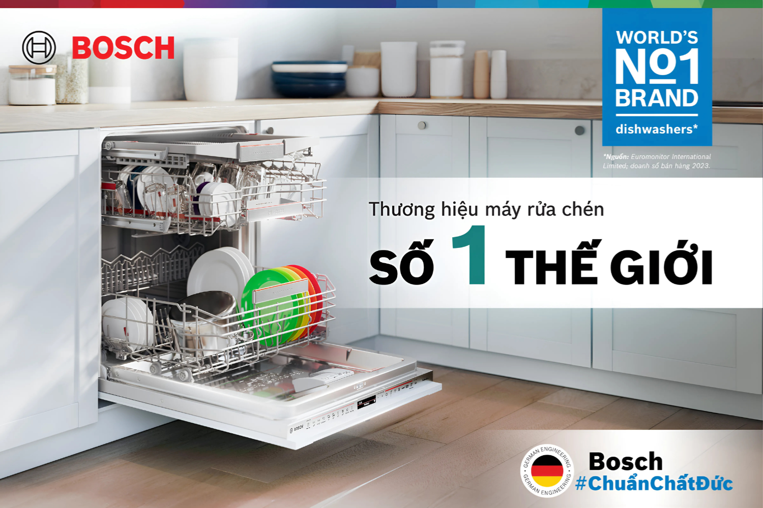 Máy rửa bát Bosch là thương hiệu của nước nào?
