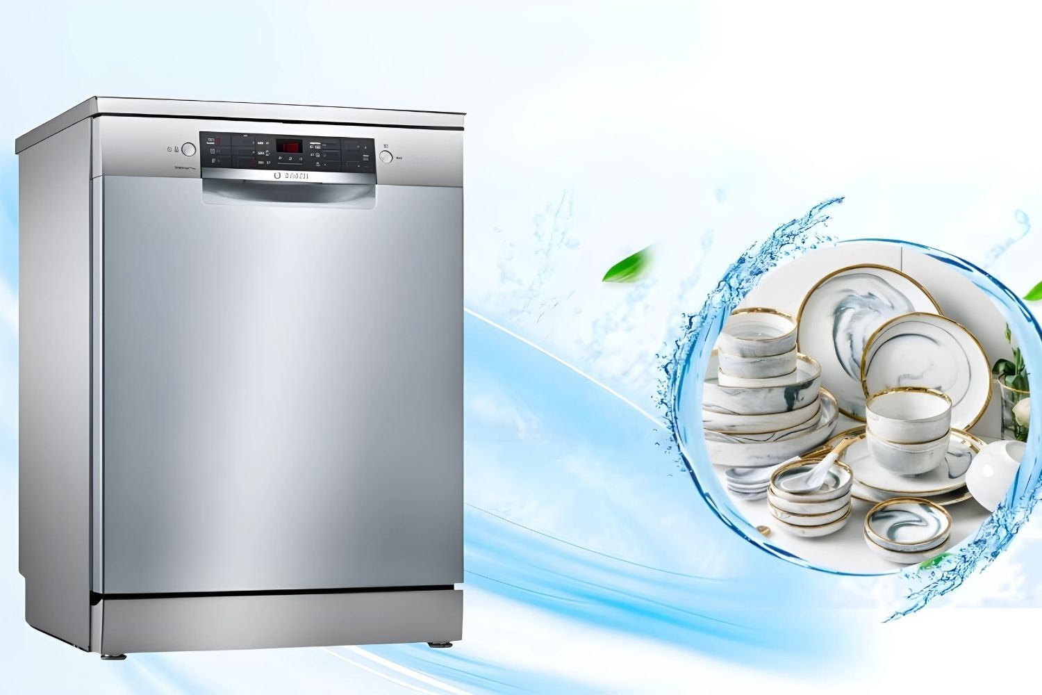 Công nghệ ActiveWater tối ưu dòng nước trên máy rửa chén Bosch Series 4