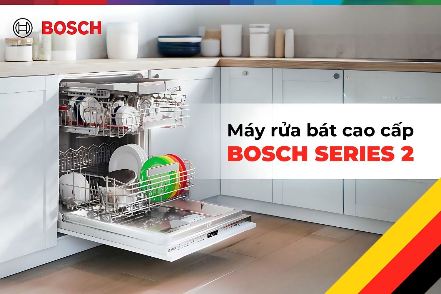 Máy rửa bát Bosch dòng Series 2 là giải pháp thông minh, tiết kiệm đáng kể