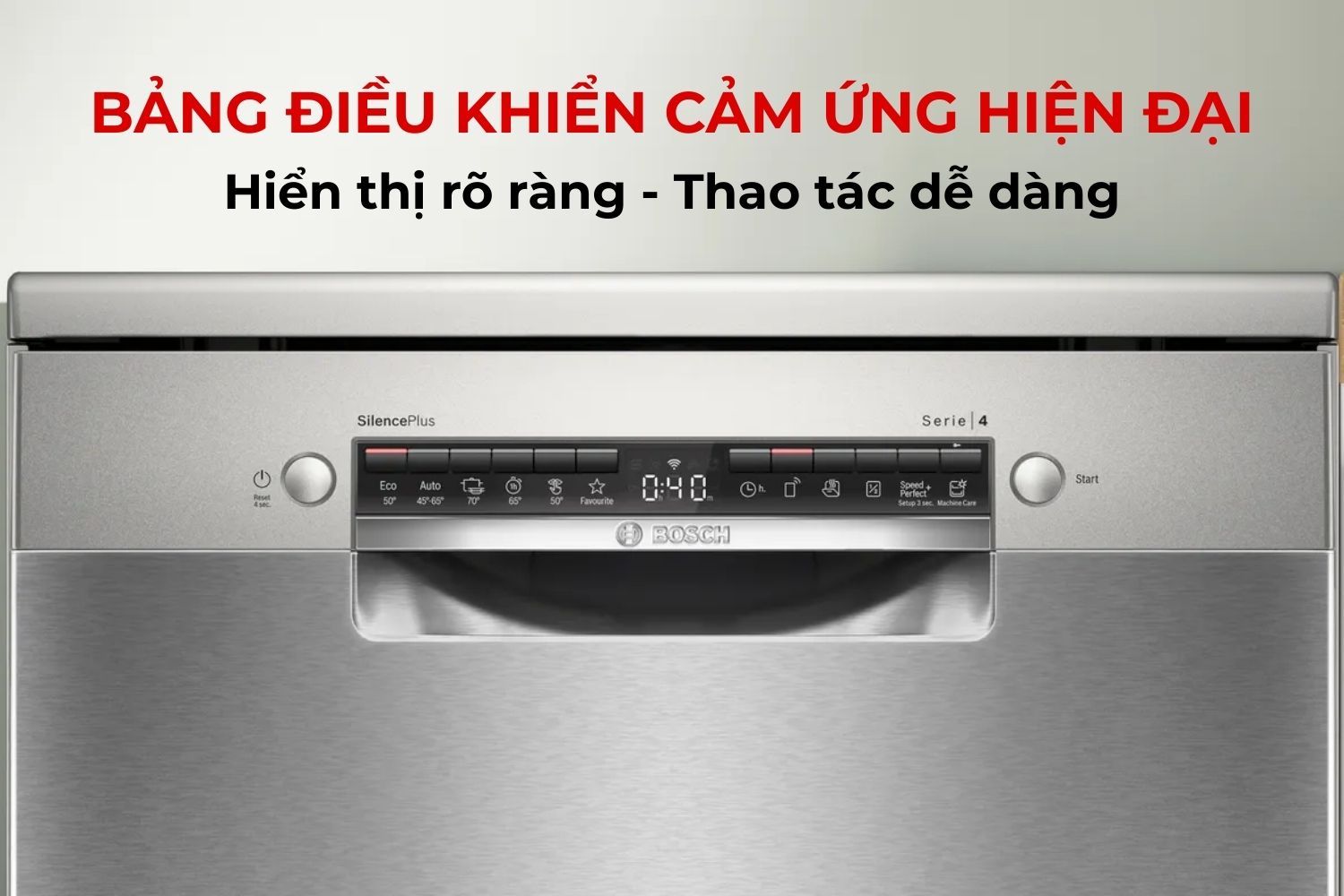 Bảng điều khiển dễ sử dụng – Trực quan và tiện lợi