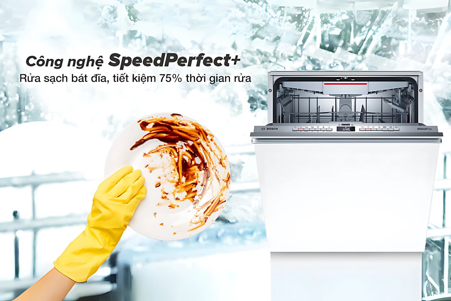 Máy tiết kiệm thời gian đáng kể nhờ vào Speed Perfect +