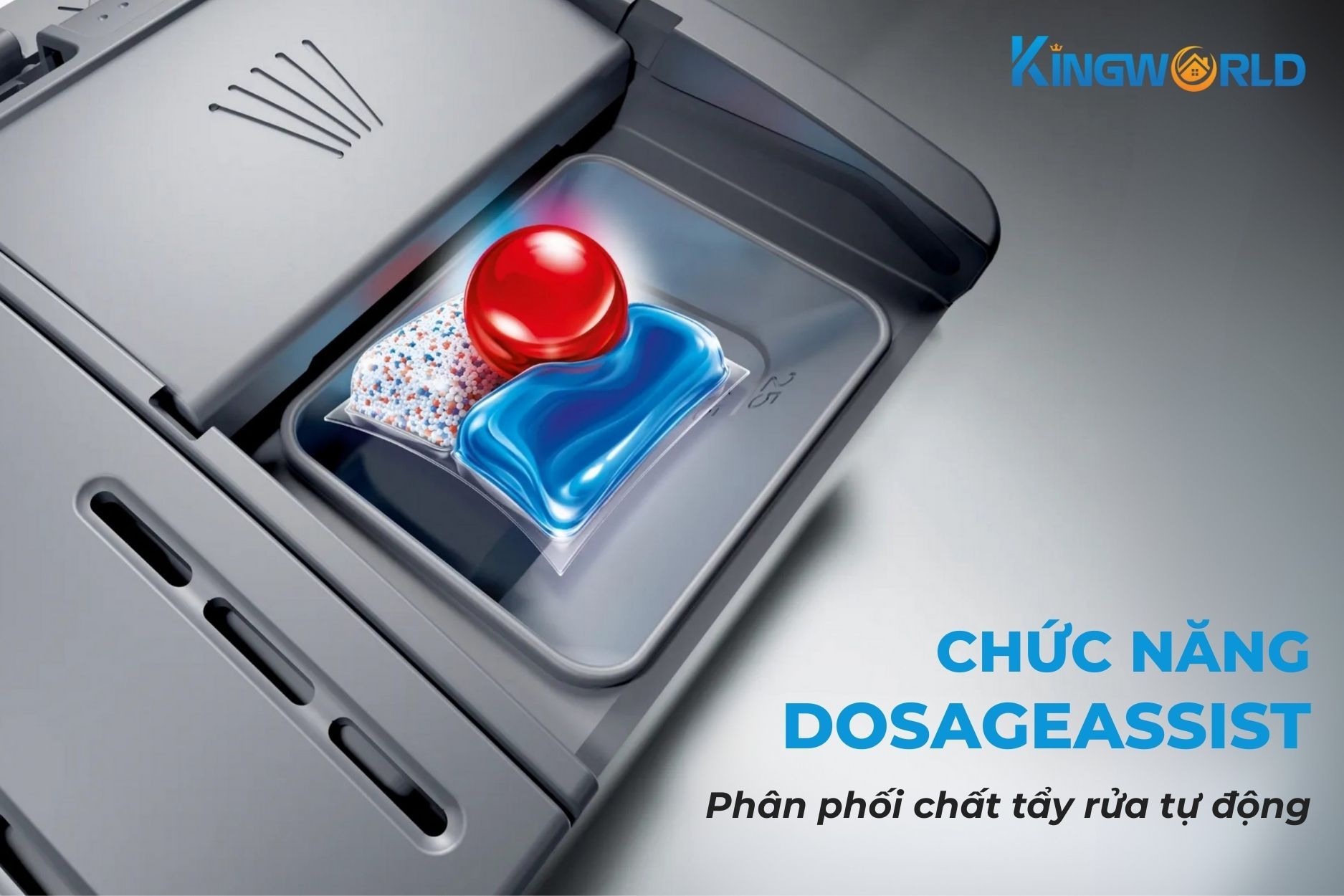 Bosch SMS46GI01P được trang bị công nghệ Dosage Assistant