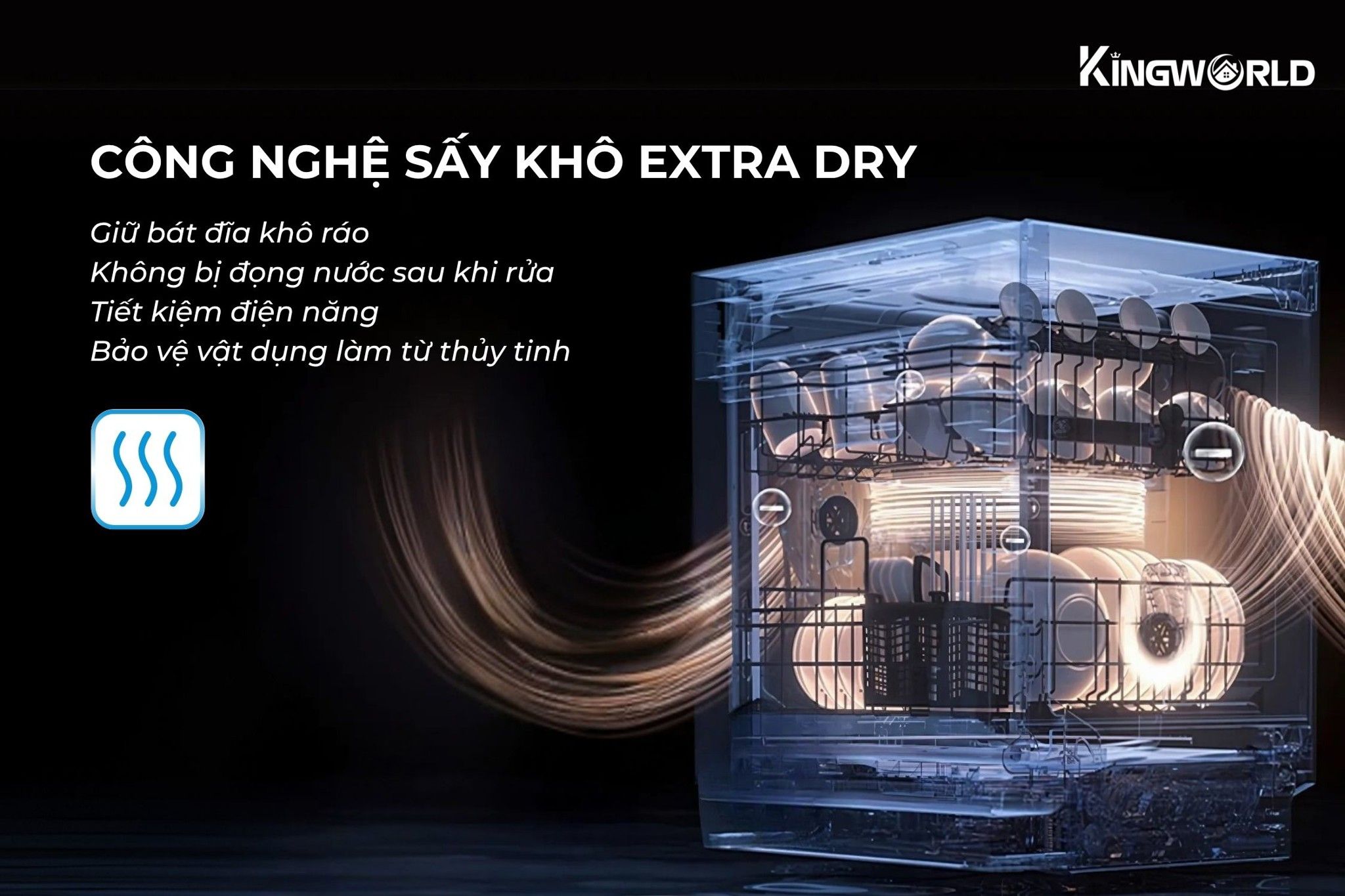 Bosch SMS4IVI01P tranh bị công nghệ sấy khô Extra Dry hiện đại