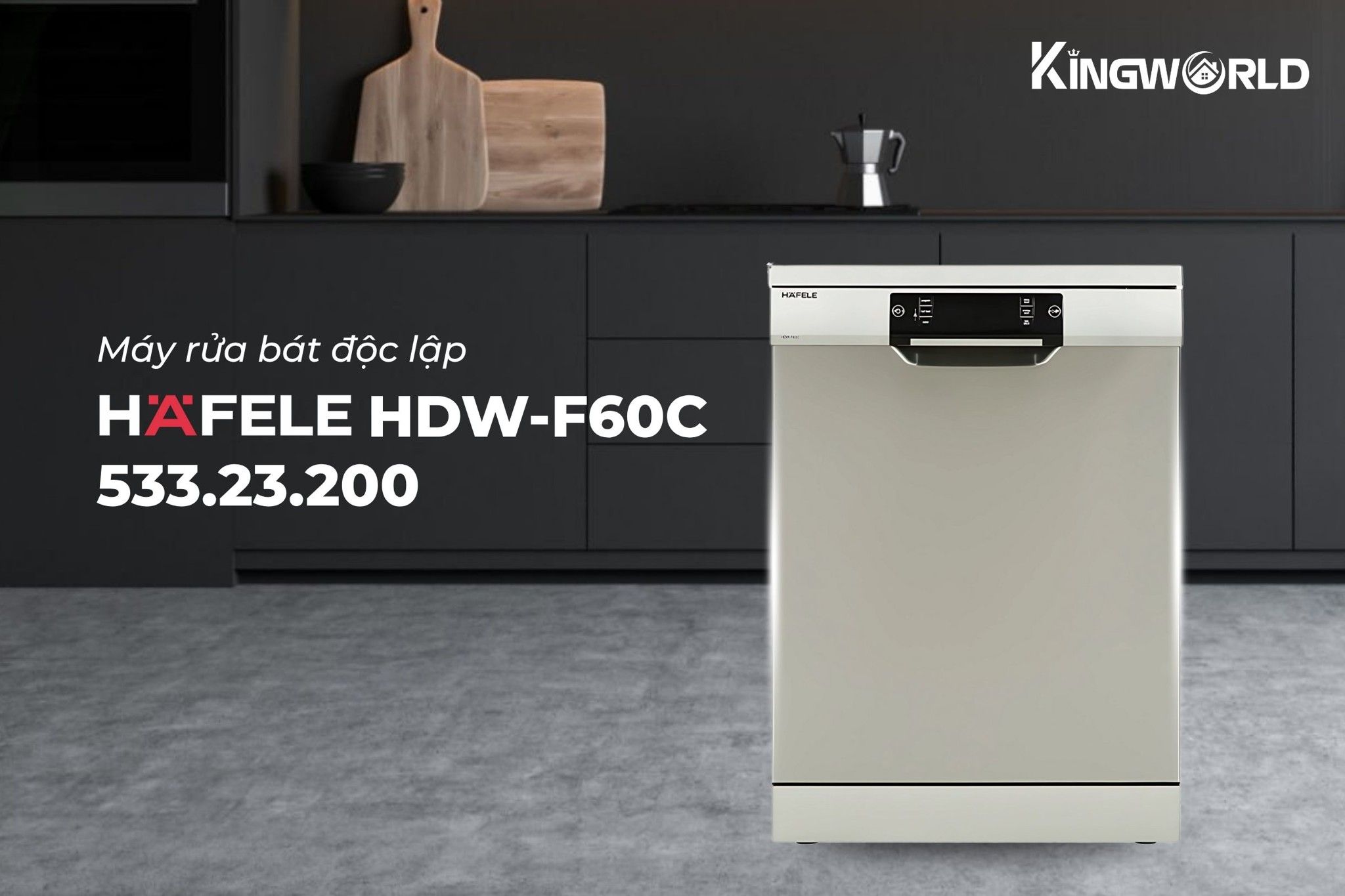 Hafele HDW - F60C thuộc dạng máy độc lập