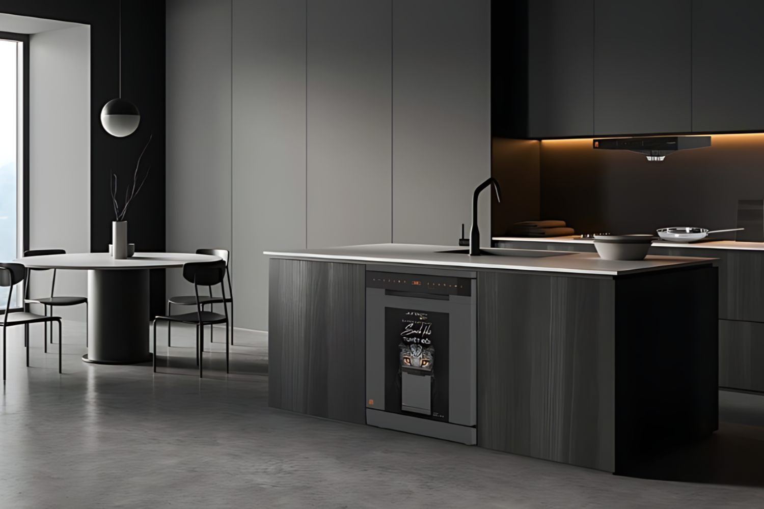 Máy rửa bát Junger âm tủ bán phần