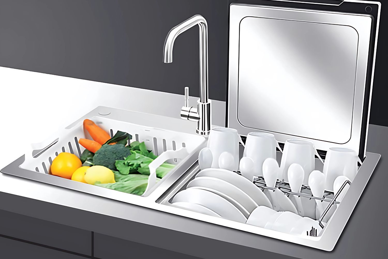 Máy rửa chén kết hợp chậu là sự lựa chọn thông minh đáng mua