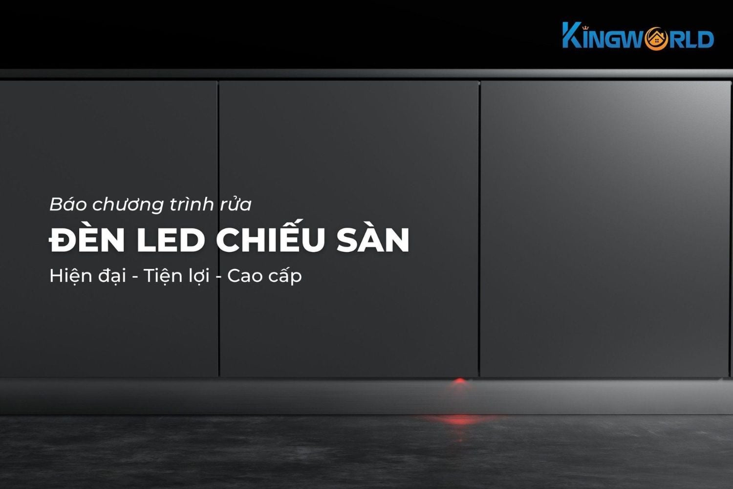 Trang bị công nghệ chiếu sáng xuống sàn để thông báo thời gian rửa