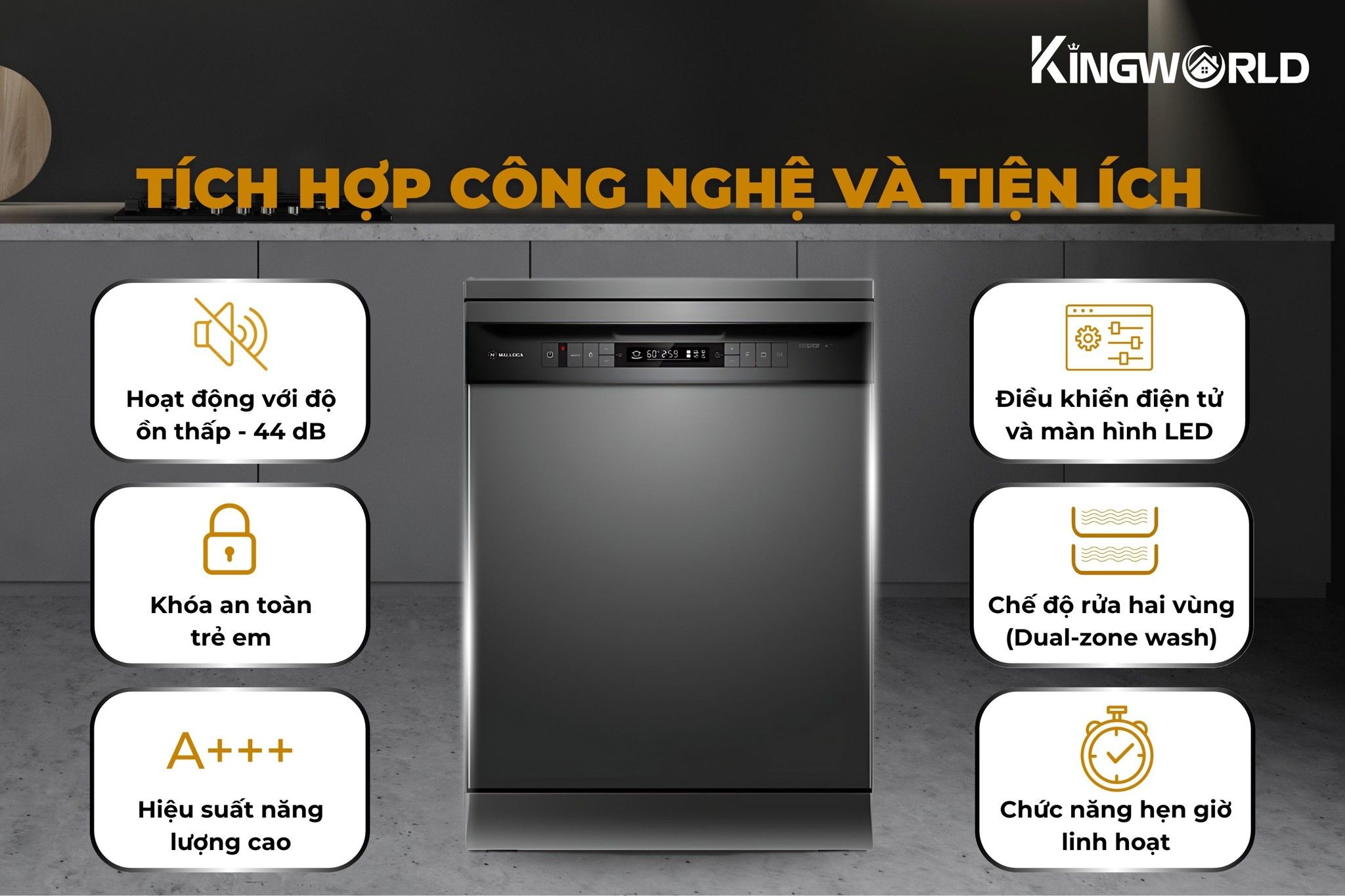 Malloca WQP12-7635BS tích hợp thêm nhiều công nghệ hiện đại