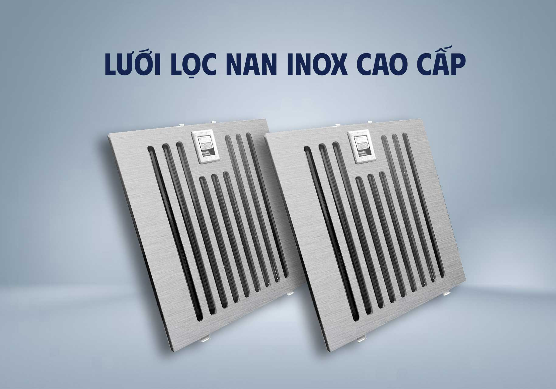 Bộ lọc nhôm 4 lớp – Lọc sạch dầu mỡ, dễ dàng vệ sinh