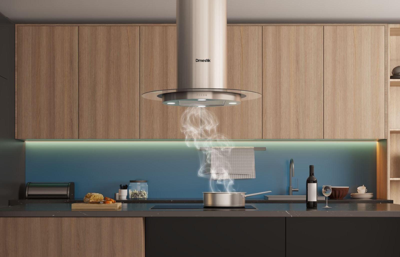 Máy hút mùi đảo (Island hood) – Sang trọng cho căn bếp mở
