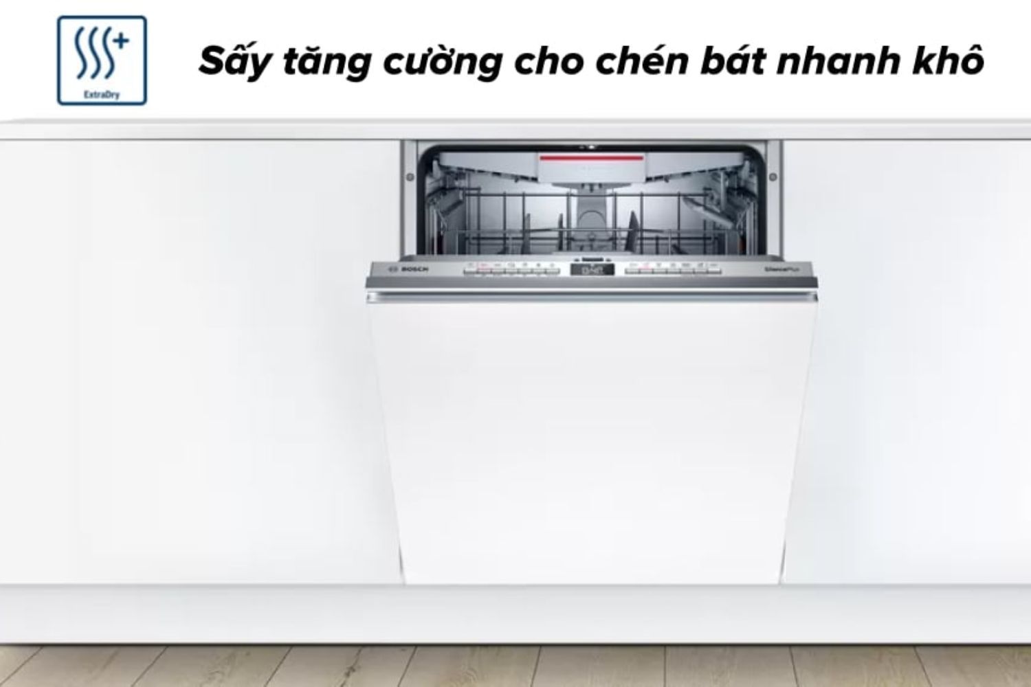 Extra Dry - tăng cường hiệu quả sấy khô, bát đĩa luôn sạch bóng