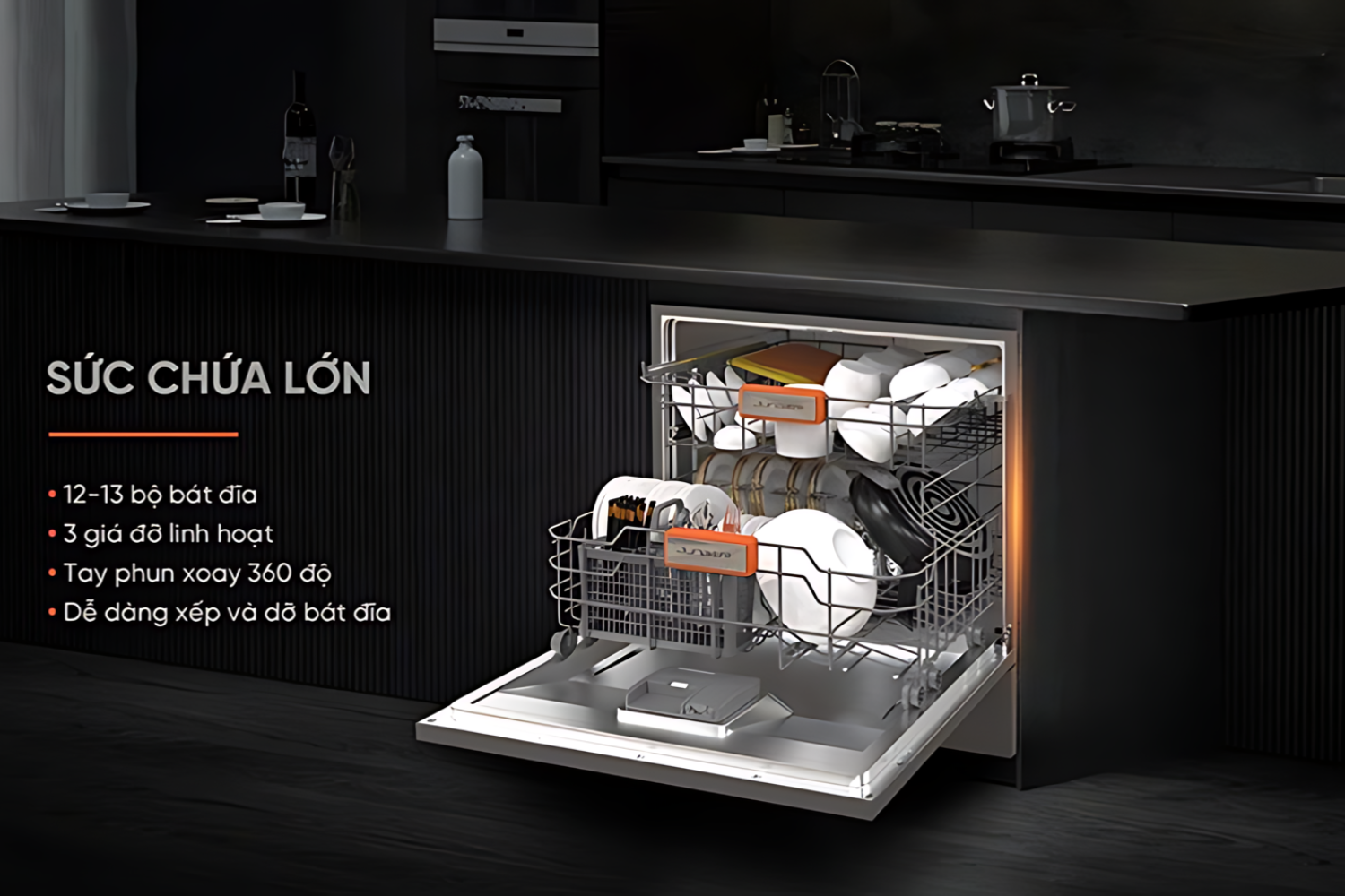 Sức chứa lớn, sắp xếp thông minh