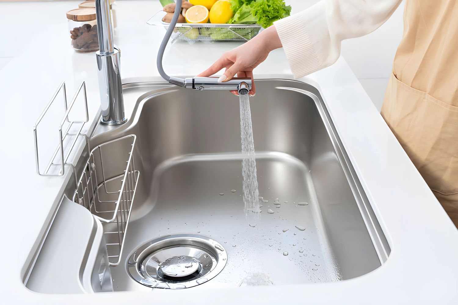 Chậu rửa bát inox không gỉ bền bỉ theo thời gian