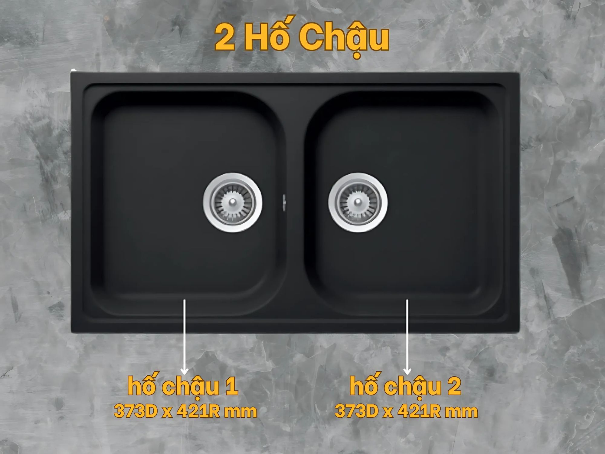 Hafele HS19-GEN2R90&nbsp;570.35.380 lắp đặt linh hoạt với 2 hố rửa