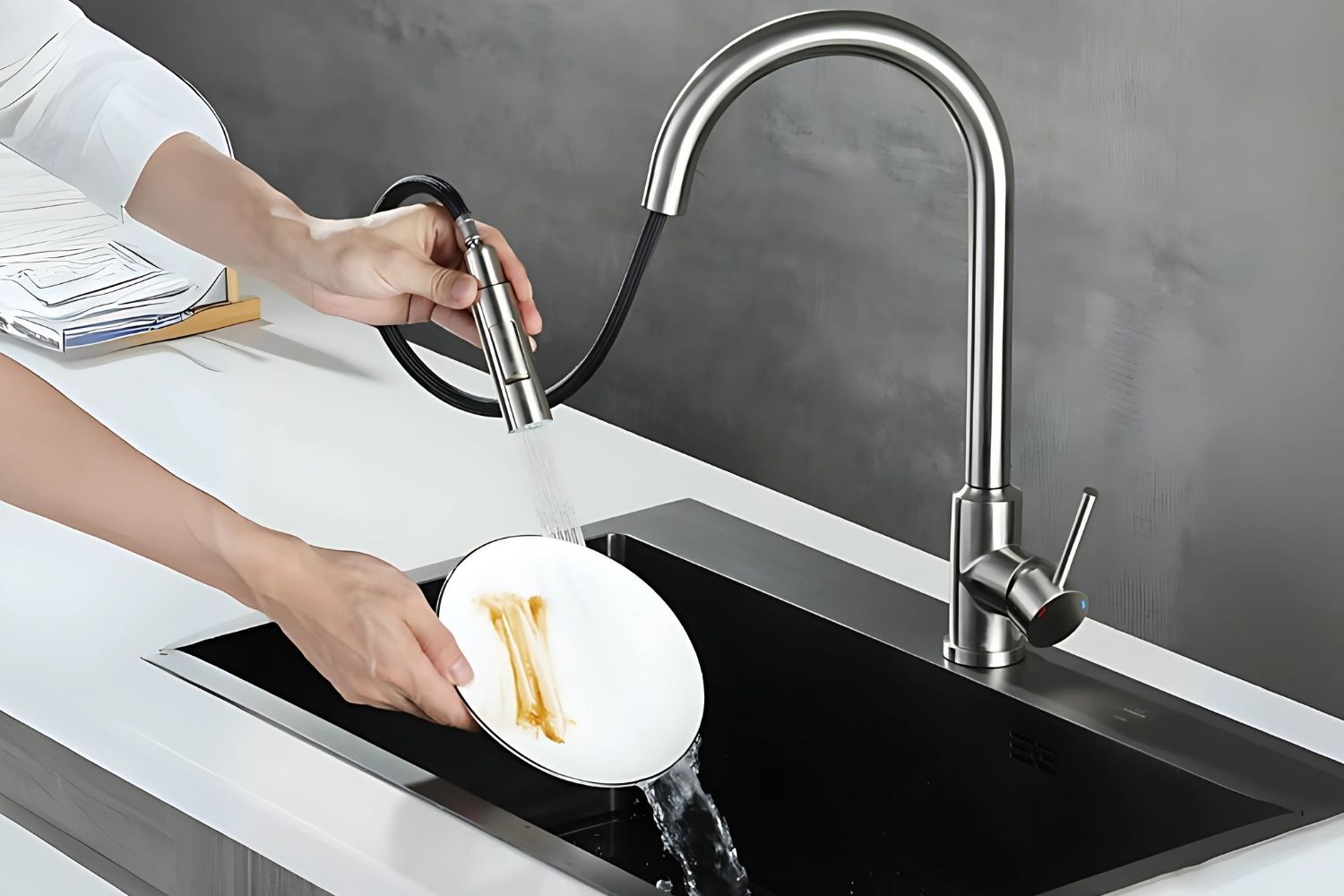 Hafele 570.58.231 thiết kế cảm ứng điều chỉnh tia nước cao cấp