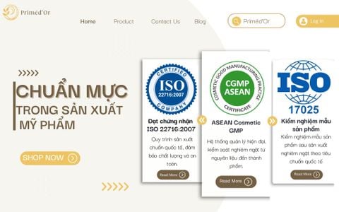 Priméd’Or: NHÀ MÁY SẢN XUẤT ÁP DỤNG QUY TRÌNH CHUẨN QUỐC TẾ COSMETIC GOOD MANUFACTURING PRACTICE (CGMP)
