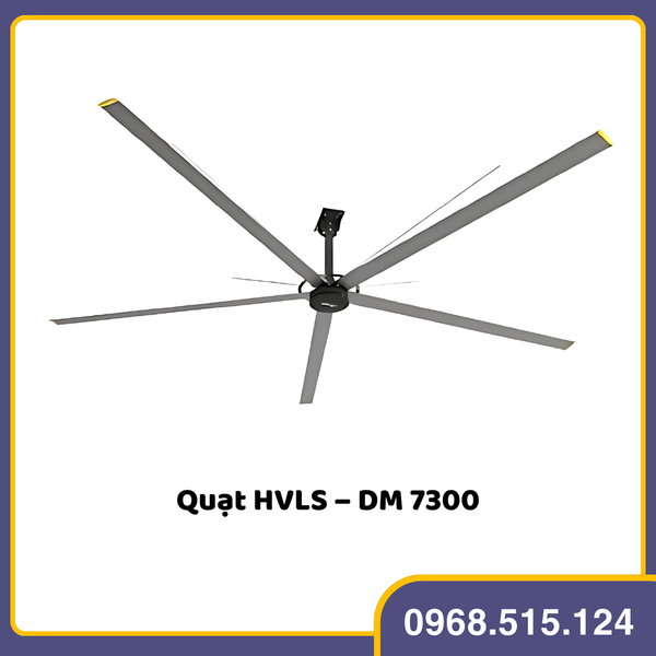 Quạt trần công nghiệp HVLS 7300