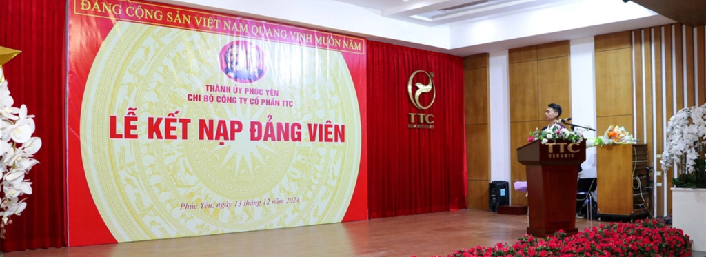 Chi bộ Công ty Cổ phần TTC tổ chức Lễ Kết nạp Đảng cho quần chúng ưu tú năm 2024