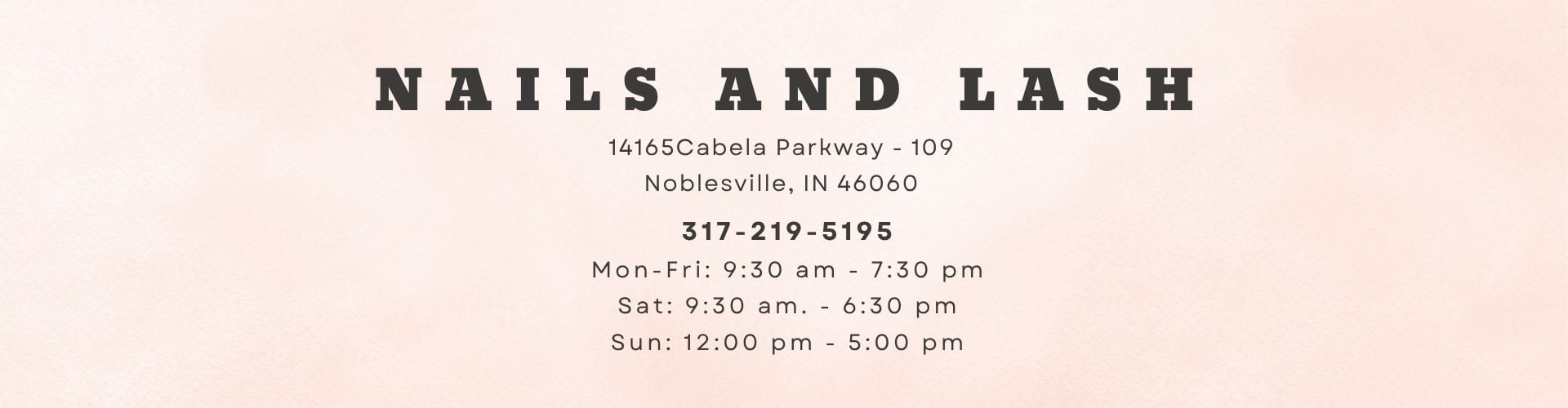 Nails and Lash billboard
