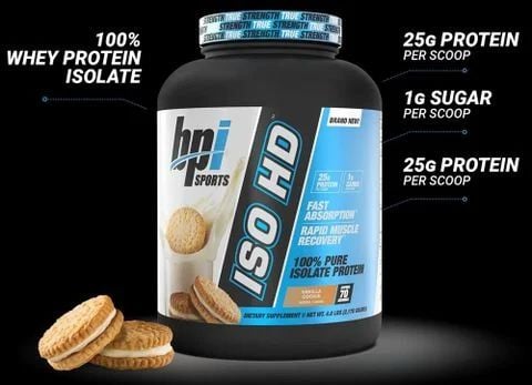 BPI ISO HD có tốt không, whey isolate của BPI Sports