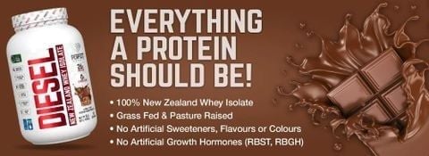 Whey Diesel có tốt không, isolate từ sữa New Zealand