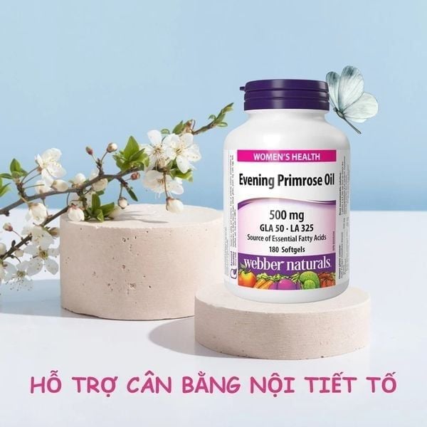 Tinh dầu hoa anh thảo Webber Naturals Evening Primrose Oil 500mg