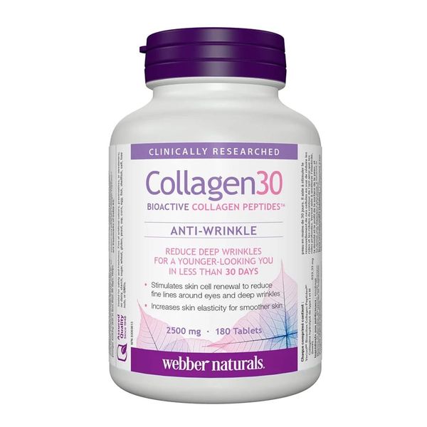 Viên uống Collagen 30 Anti-Wrinkle Webber Naturals 2500mg