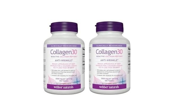 Viên uống Collagen 30 Anti Wrinkle Webber Naturals 2500mg