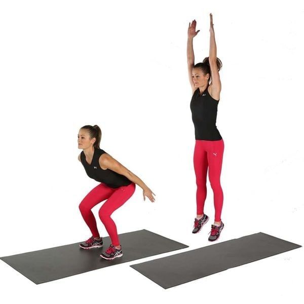 Bài tập Squat Jump giúp đốt mỡ, giảm cân