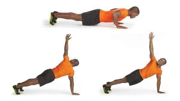 Bài tập T Press Up tác động mạnh mẽ giảm cân, tăng cơ cực tốt